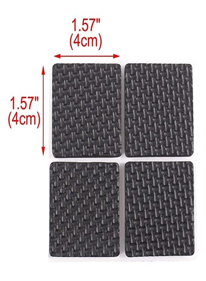Prostuff.in Furniture Silicone Protection Cover || Square Shape Rubber Floor Protector, Non Slip Furniture Pads, Sofa Bed Balance Pad Noise Insulation Pad,4 Cm Black Color,8 Pcs - Image 5